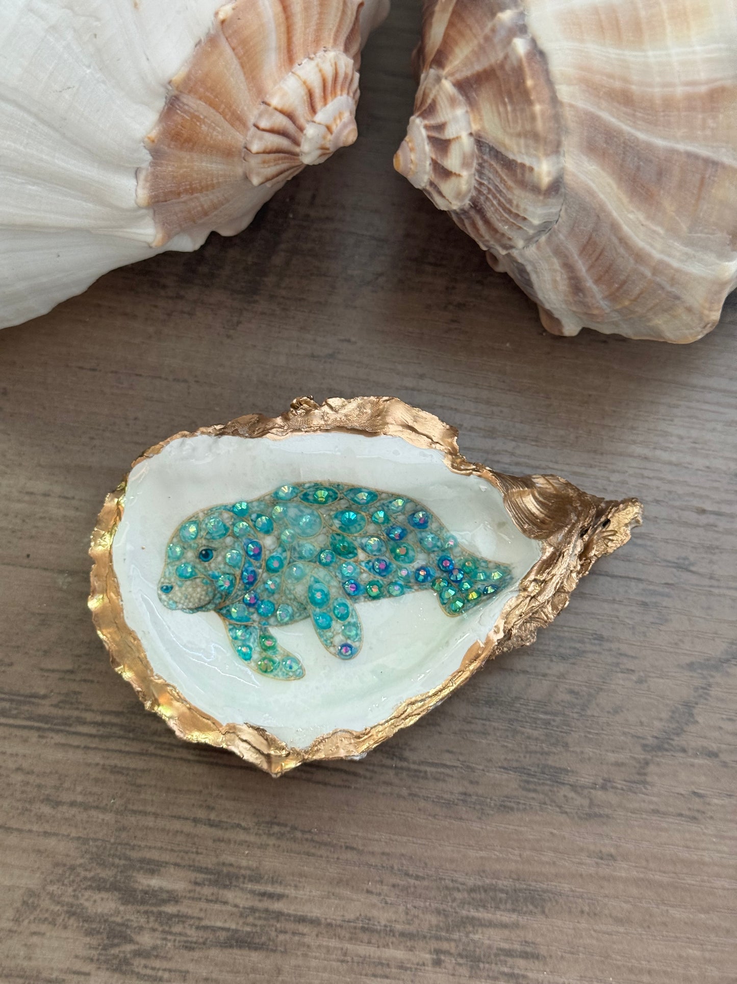 Jeweled Tides Oyster Shell