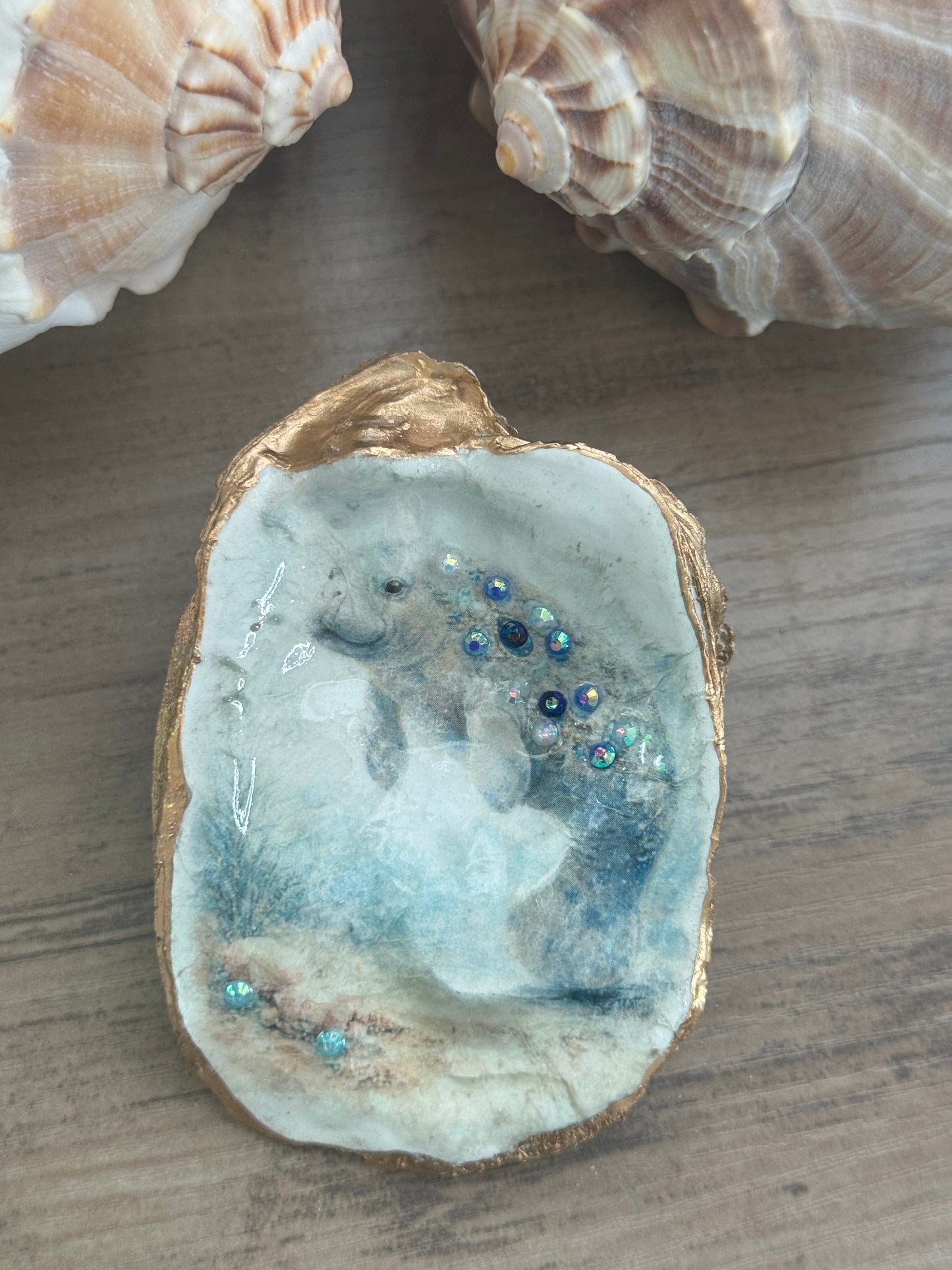 Painted Tides Oyster Shell
