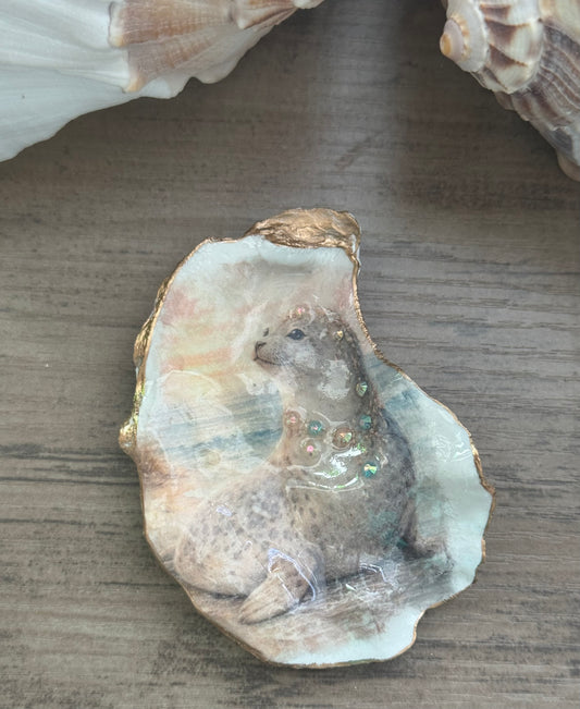 Painted Tides Oyster Shell