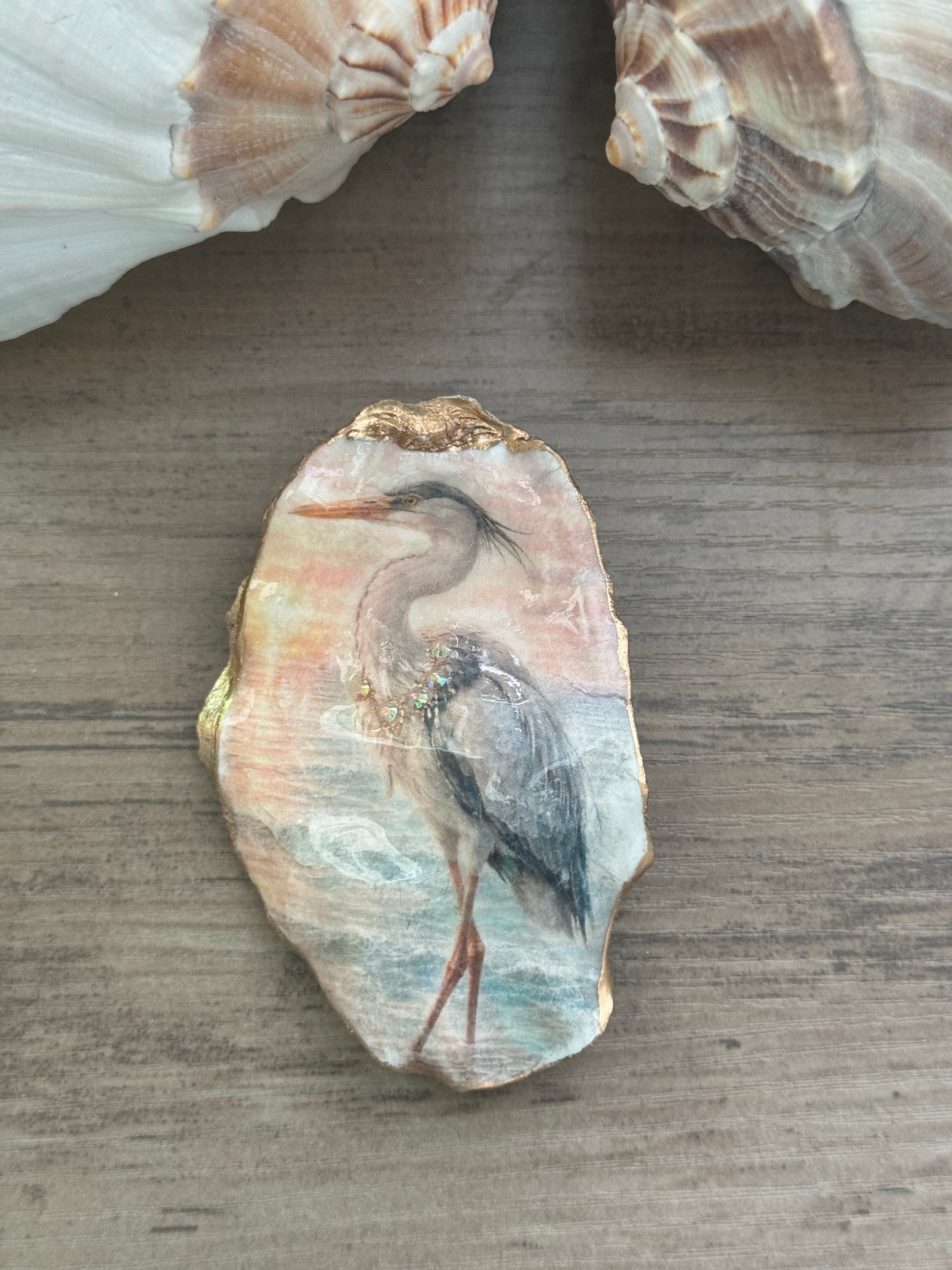 Painted Tides Oyster Shell