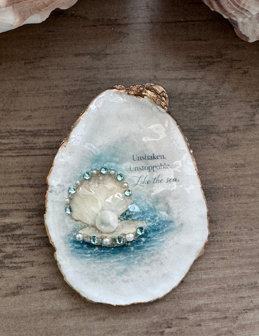 Jeweled Tides Oyster Shell