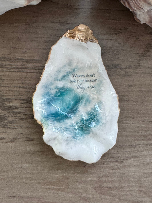 Jeweled Tides Oyster Shell