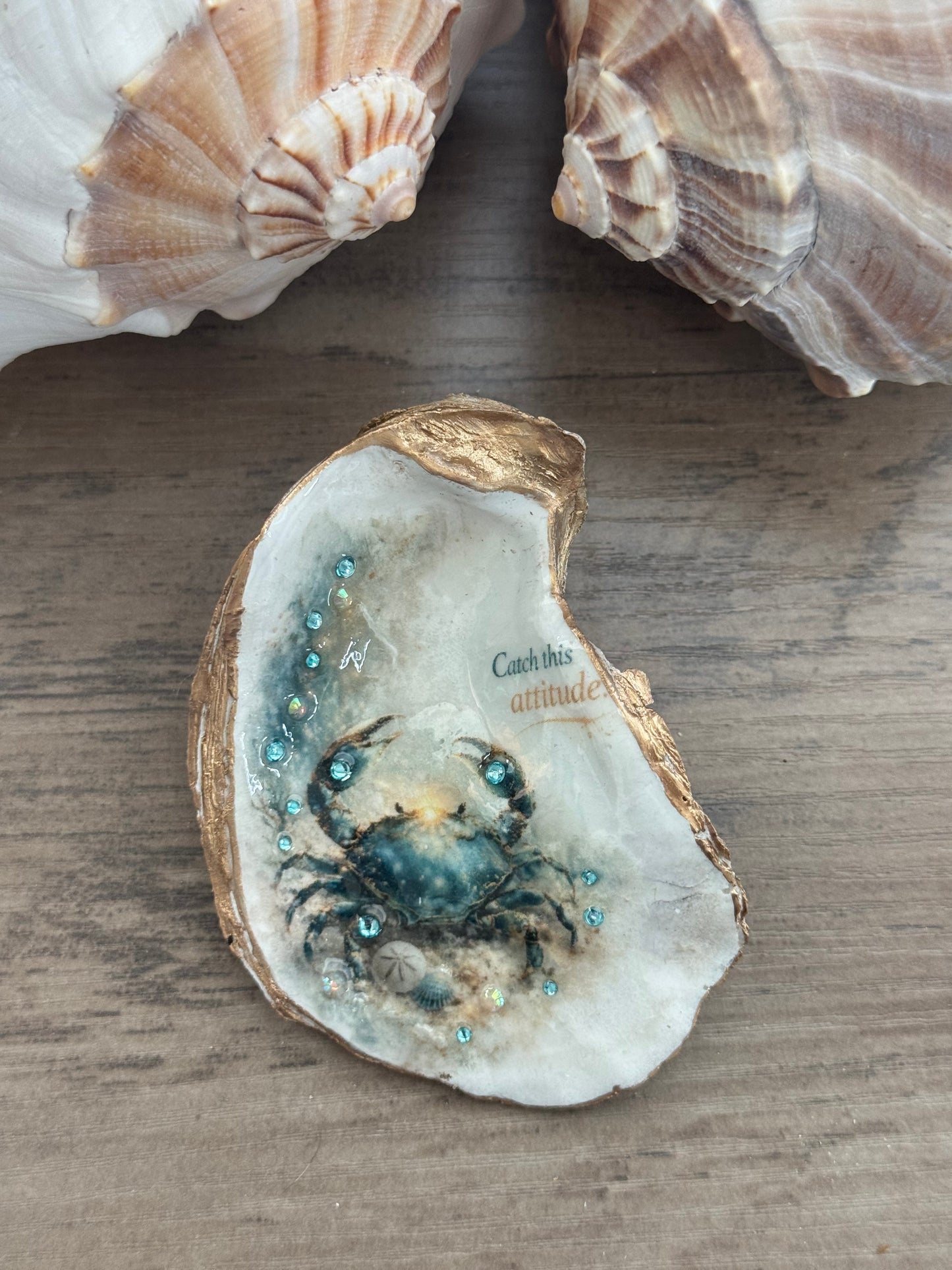 Jeweled Tides Oyster Shell