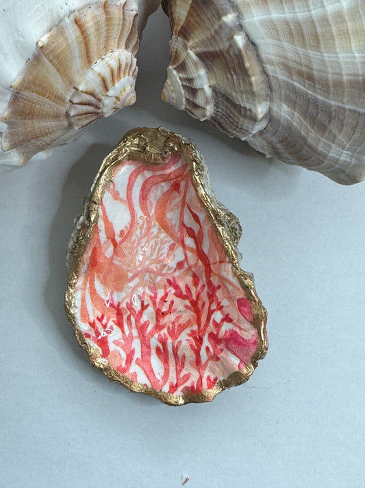 Decoupage Oyster Shell