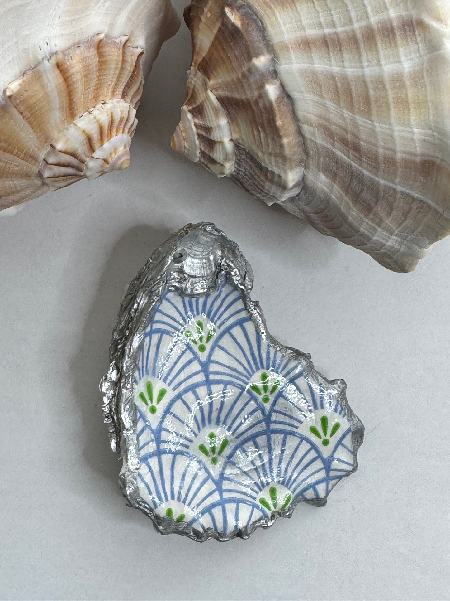 Decoupage Oyster Shell