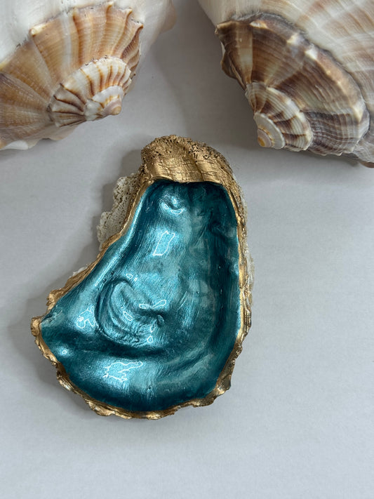 Painted Oyster Shell