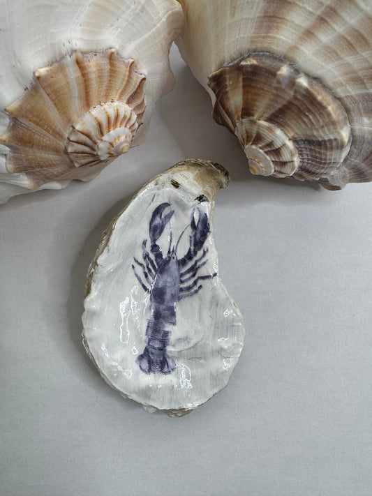 Decoupage Oyster Shell