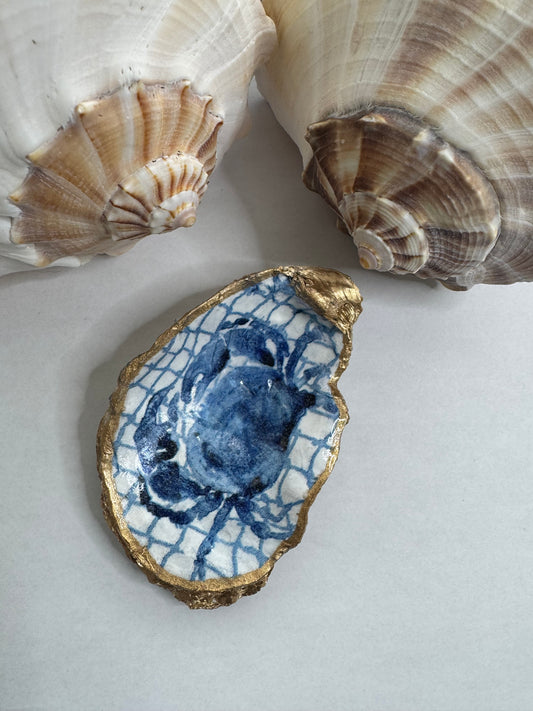 Decoupage Oyster Shell