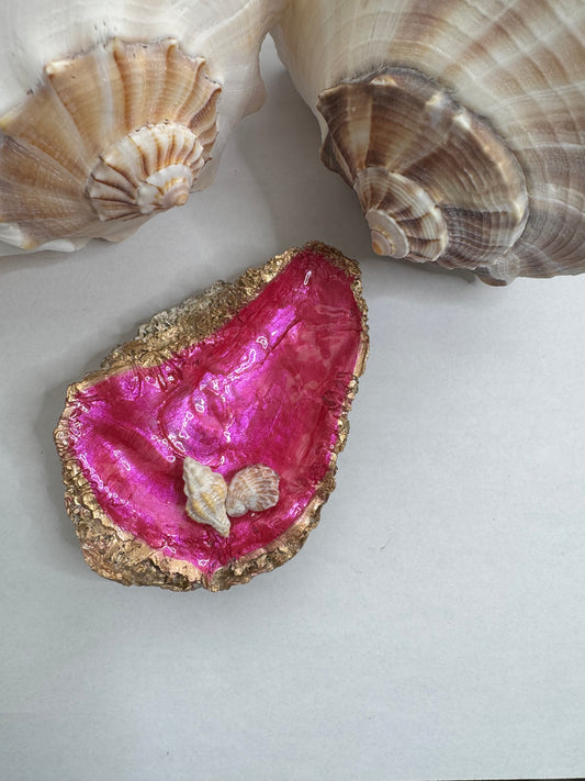 Painted Oyster Shell