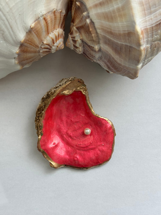 Painted Oyster Shell