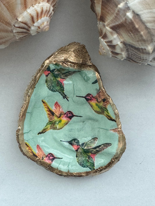 Decoupage Oyster Shell