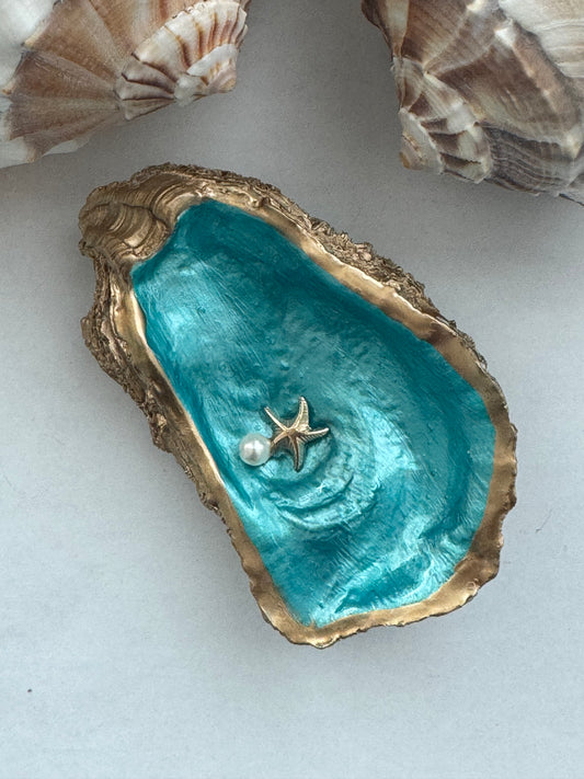 Painted Oyster Shell