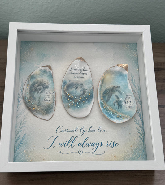 Carried by Her Love Shadow Box