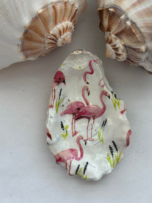 Decoupage Oyster Shell