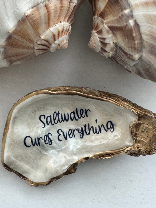 Decoupage Oyster Shell