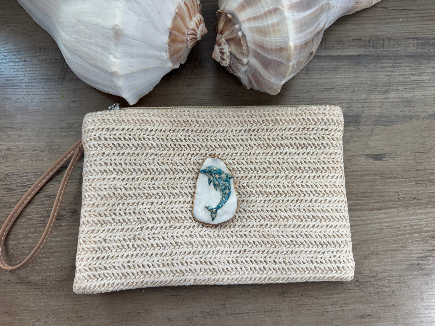 Coastal Clutch Luxe Dolphin