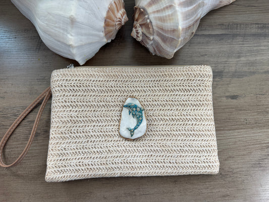 Coastal Clutch Luxe Dolphin