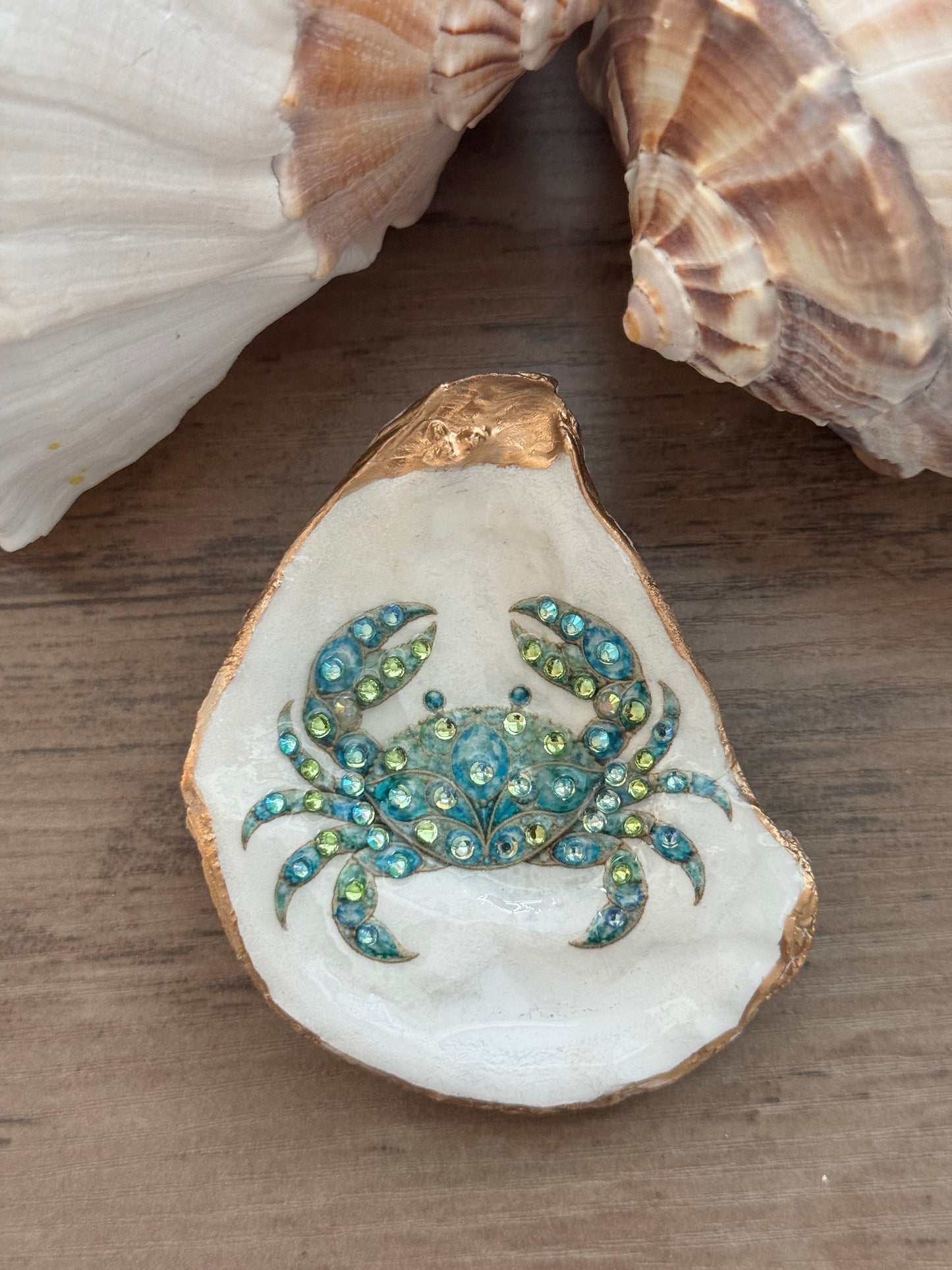 Jeweled Tides Oyster Shell