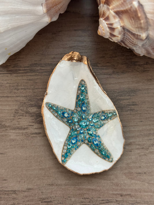 Jeweled Tides Oyster Shell