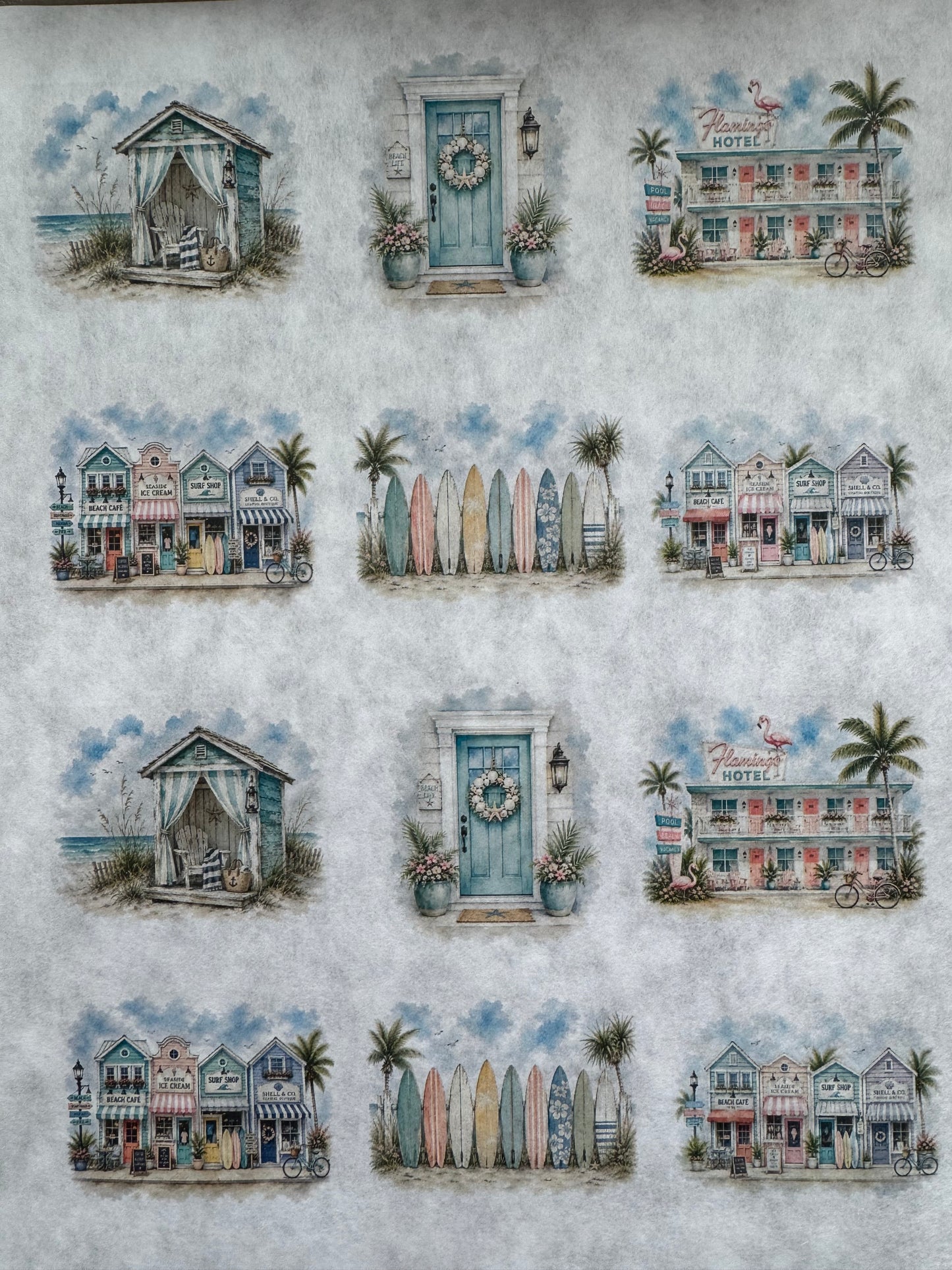 Coastal Getaway Rice Paper