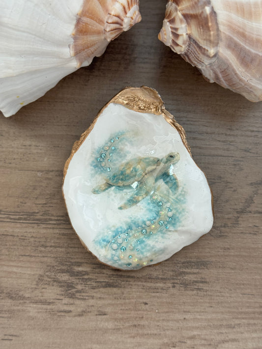 Jeweled Tides Oyster Shell