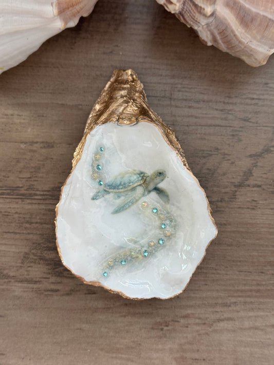 Jeweled Tides Oyster Shell