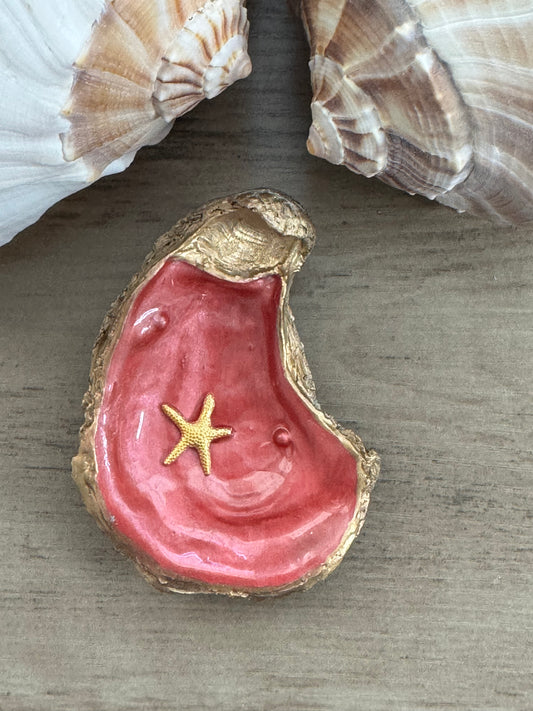 Coastal Fall Oyster Shell Trinket Tray