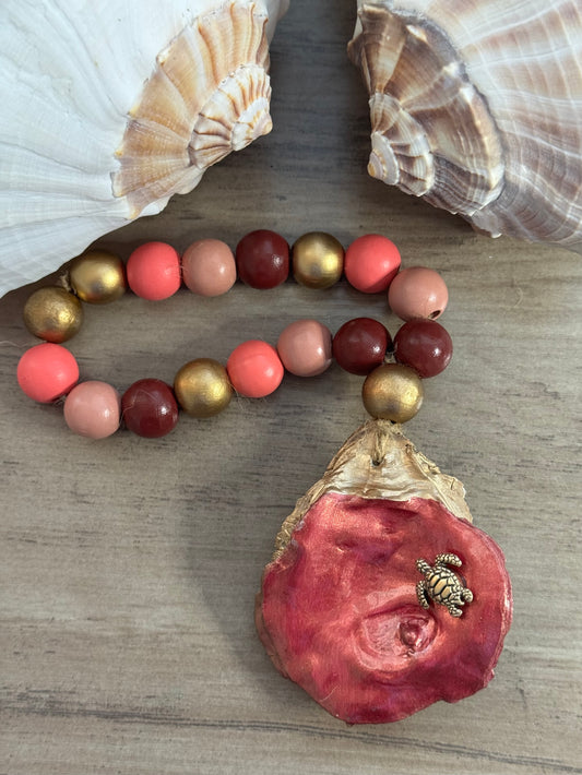 Coastal Fall Wine Bottle Charm