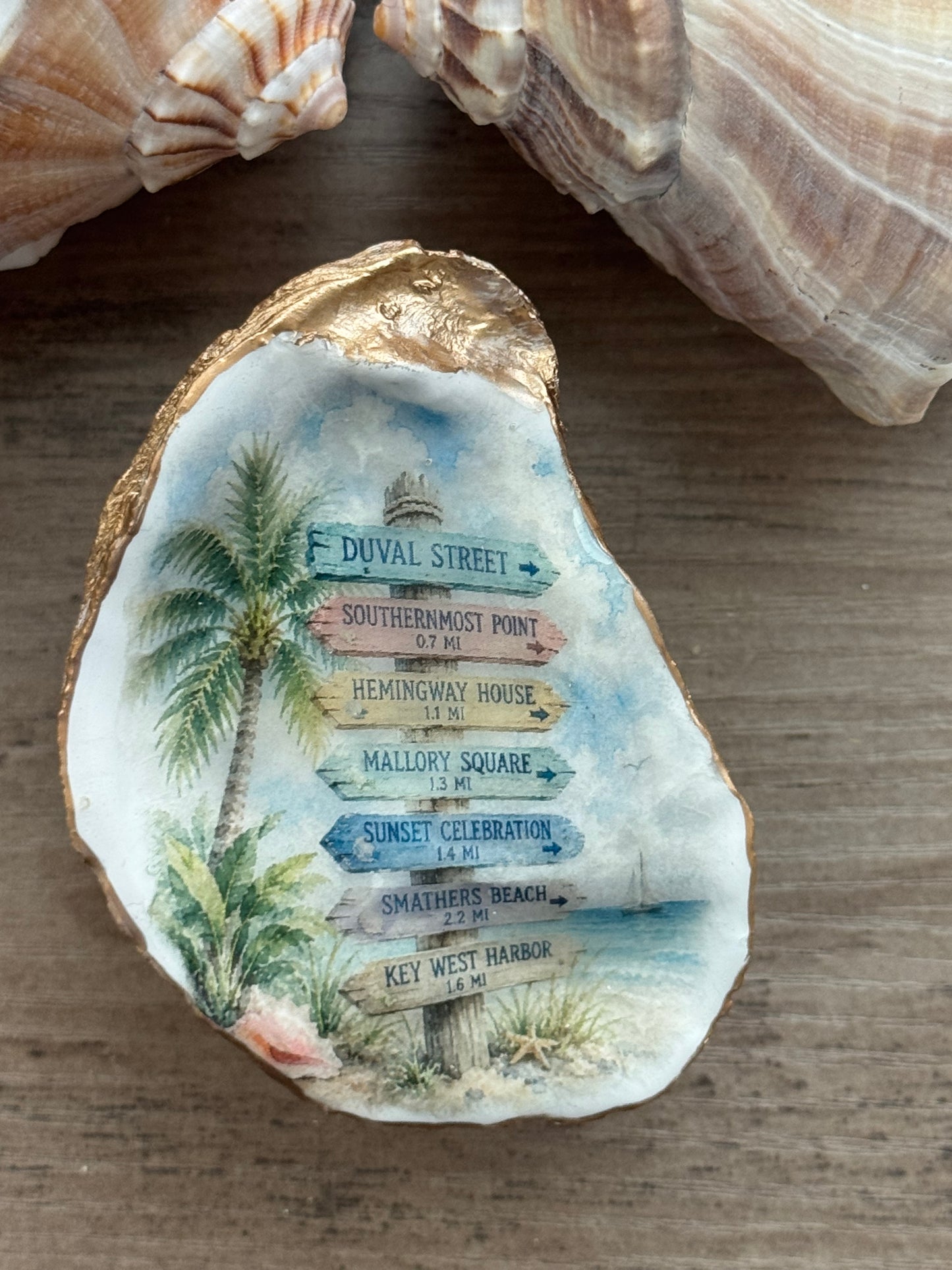 Street Sign Oyster Shell