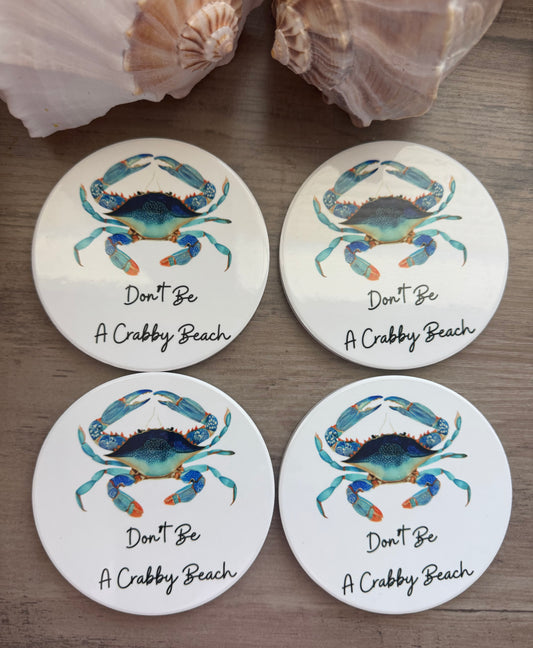 Coastal Attitude Coasters – Set of 4