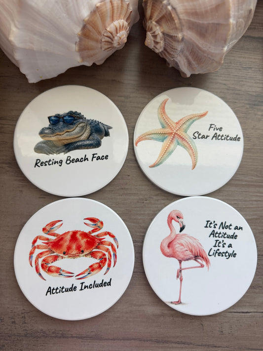 Mix and Match Coastal Coasters