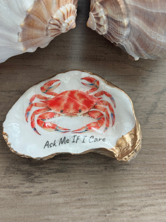 Coastal Attitude Oyster Shell Trinket Dish