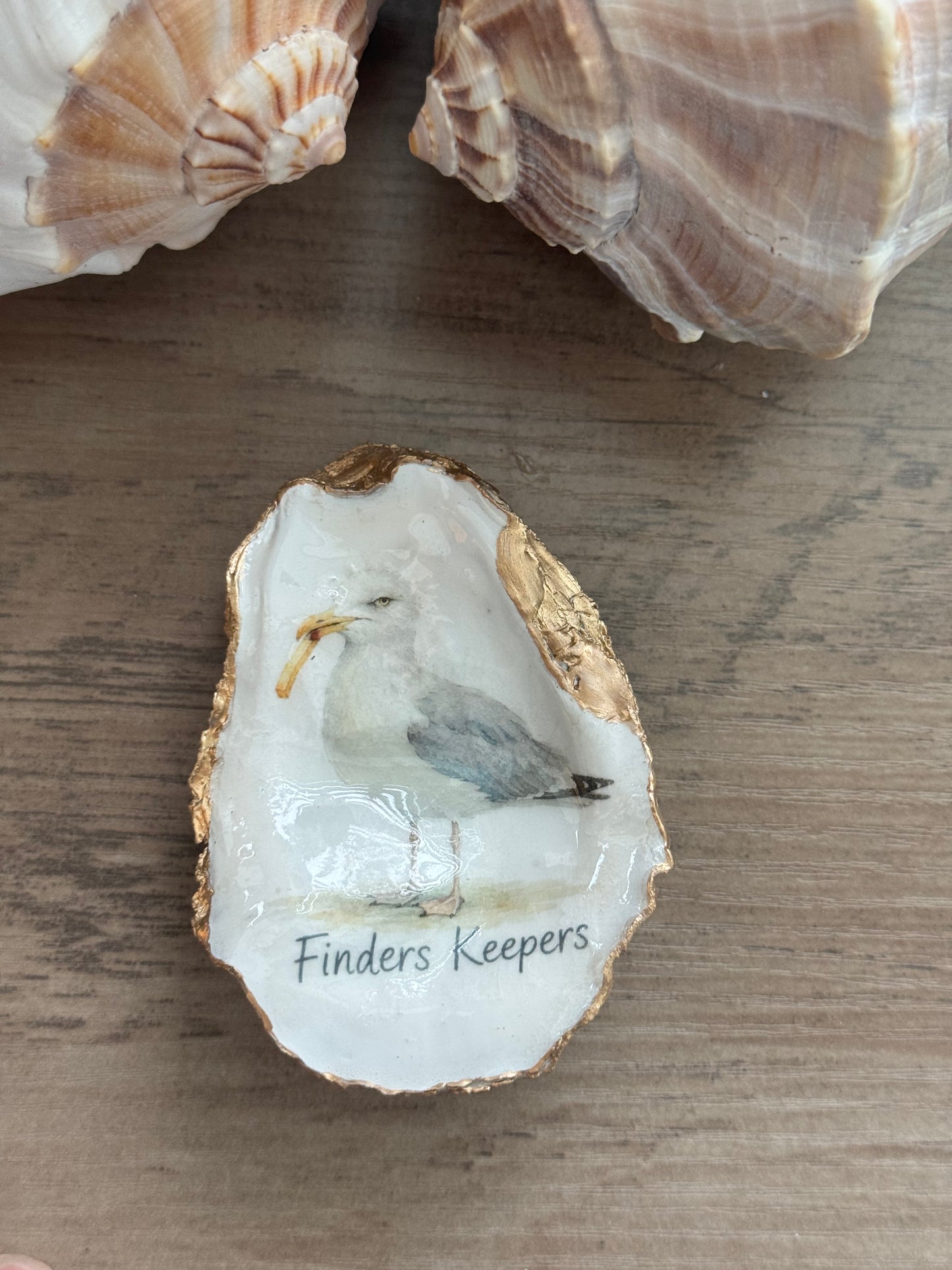 Coastal Attitude Oyster Shell Trinket Dish