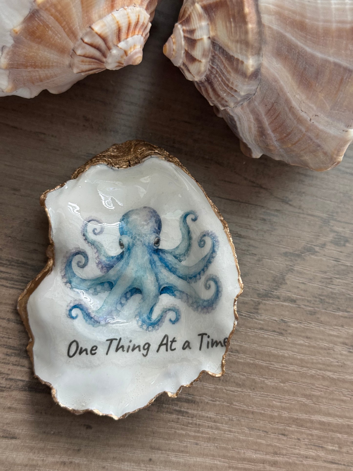 Coastal Attitude Oyster Shell Trinket Dish
