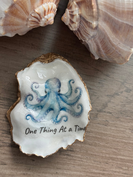 Coastal Attitude Oyster Shell Trinket Dish