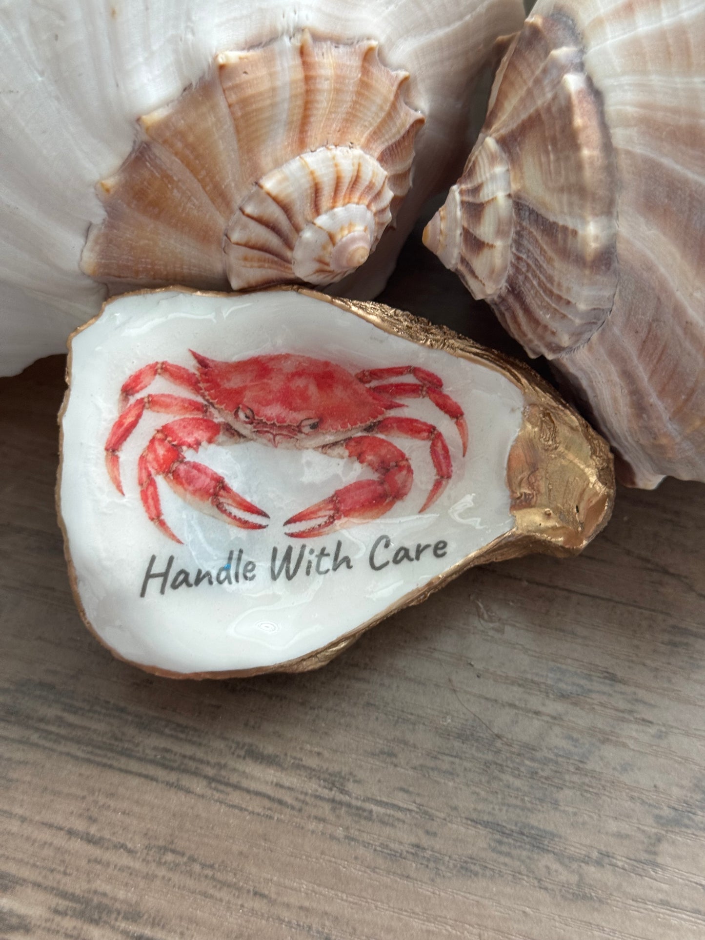 Coastal Attitude Oyster Shell Trinket Dish