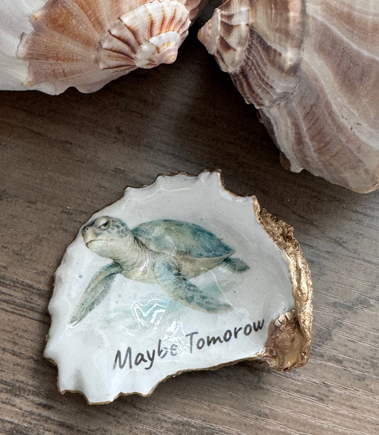 Coastal Attitude Oyster Shell Trinket Dish