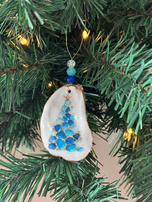 Sea Glass Tree Ornament