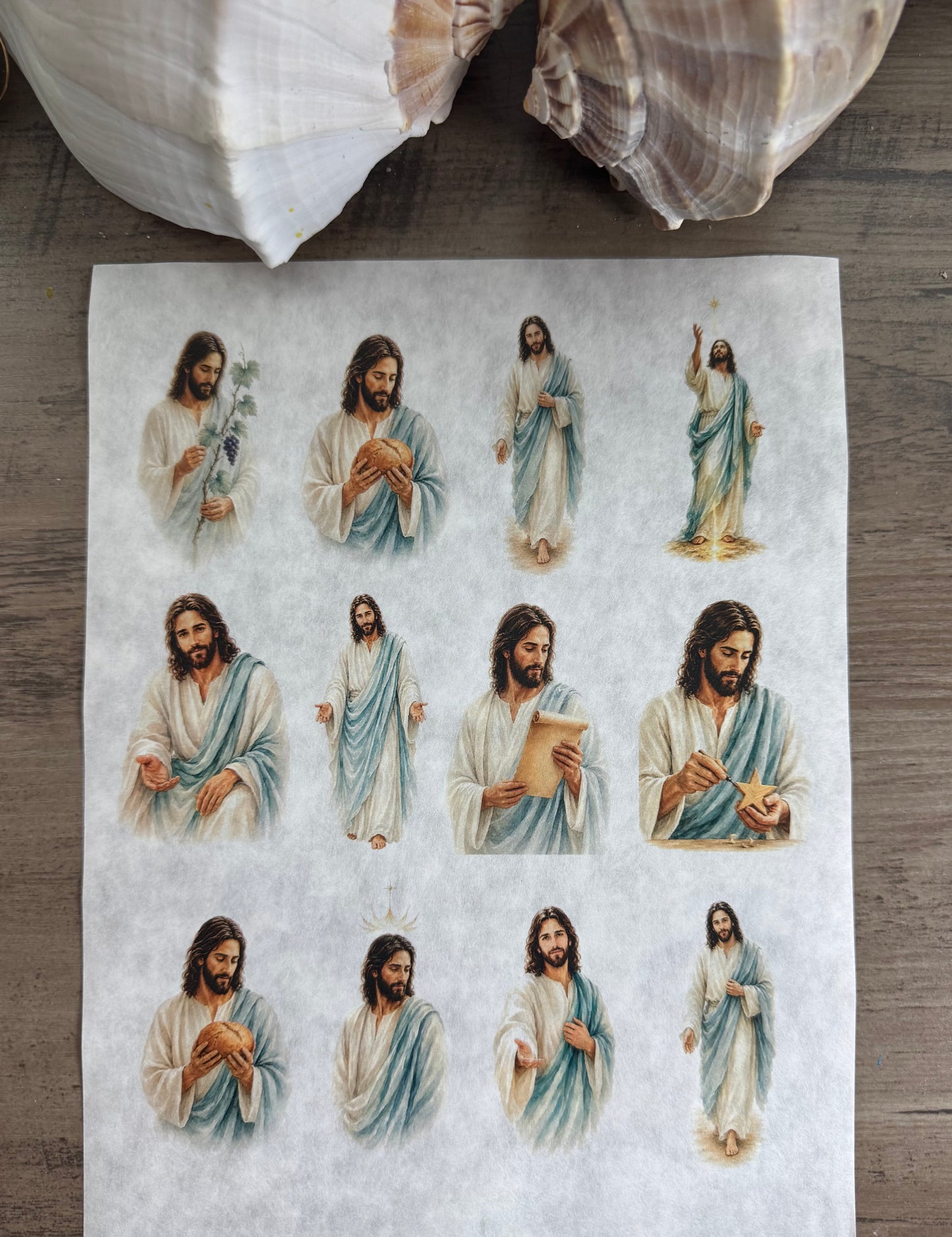 Jesus Decoupage Rice Paper