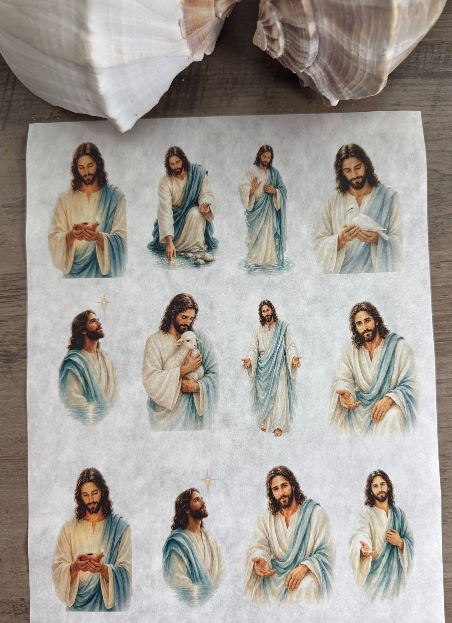 Jesus Decoupage Rice Paper