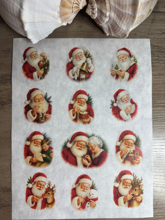 Storybook Santa 2 Decoupage Rice Paper