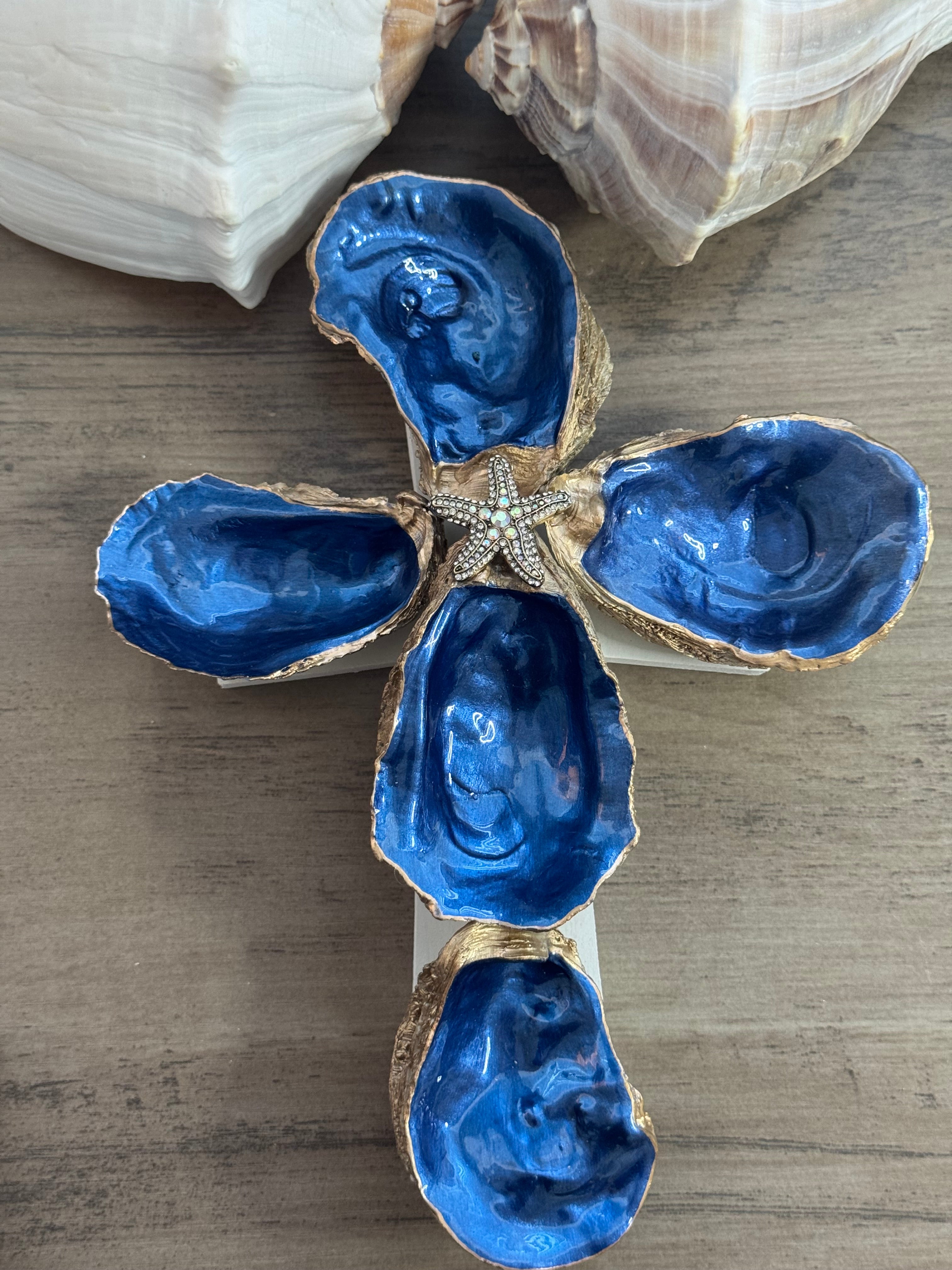 Oyster Shell Cross – Juli's Coastal Creations