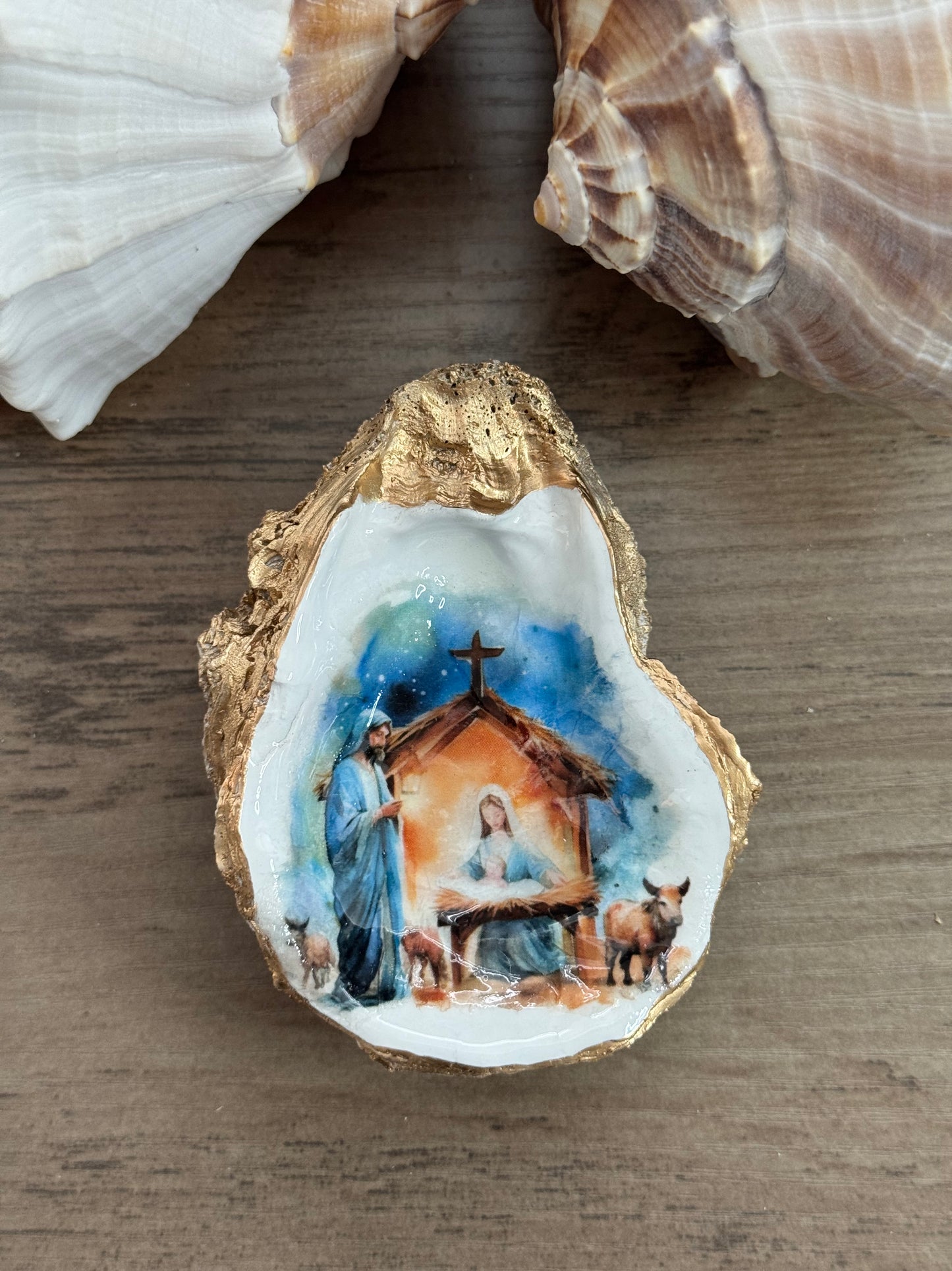 Coastal Christmas Trinket Tray