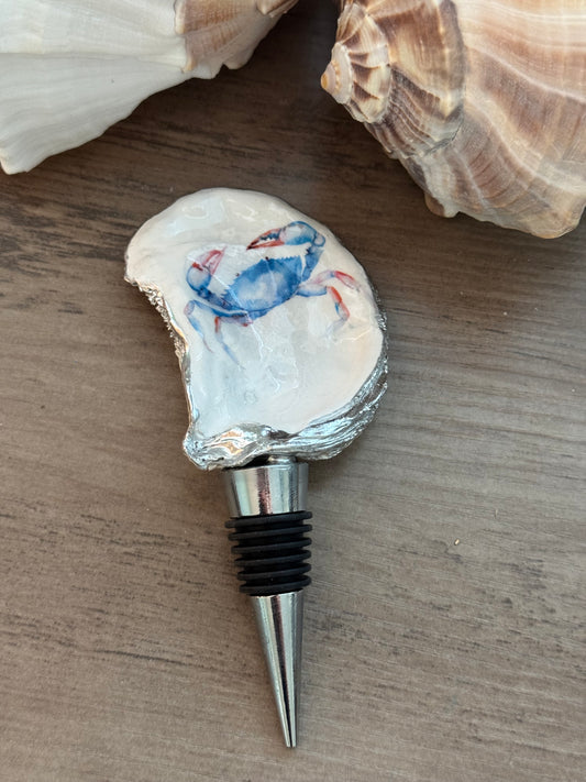 Oyster Shell Wine Bottle Stopper