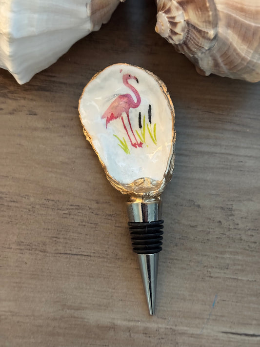 Oyster Shell Wine Bottle Stopper