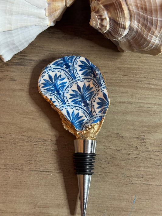 Oyster Shell Wine Bottle Stopper