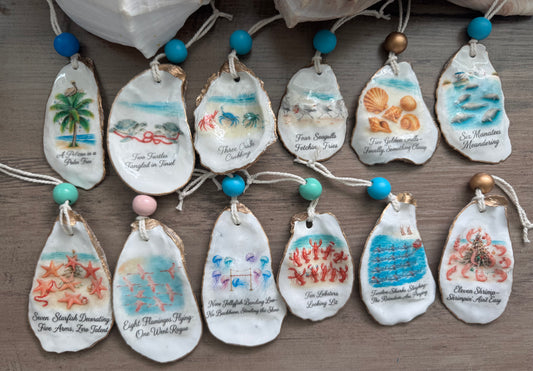 A Very Salty Twelve Days of Christmas Ornaments