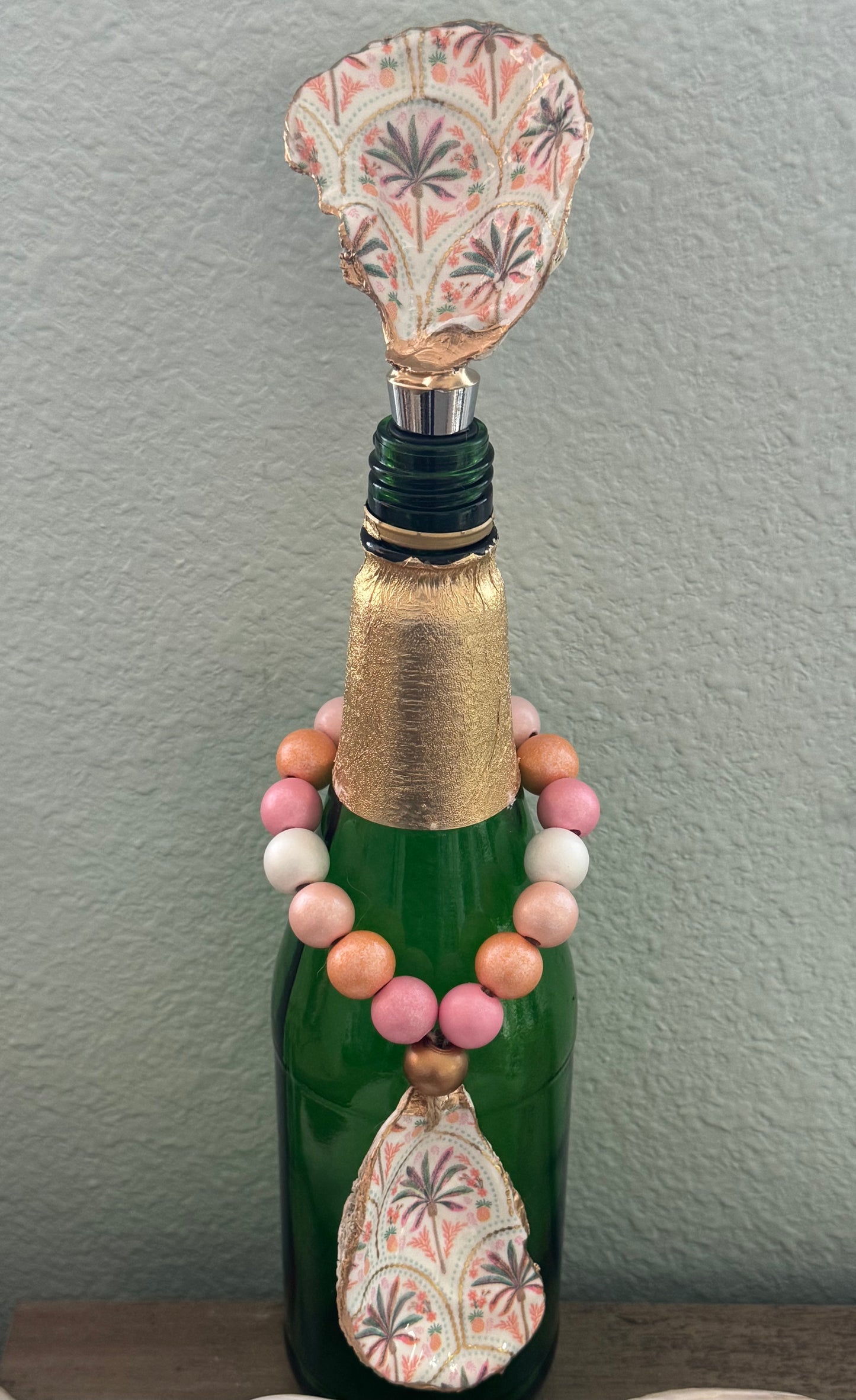 Oyster Shell Wine Bottle Stopper