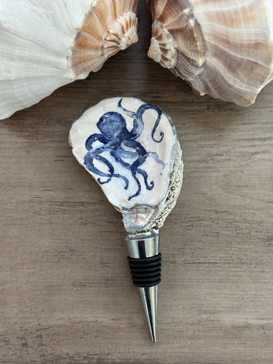 Oyster Shell Wine Bottle Stopper