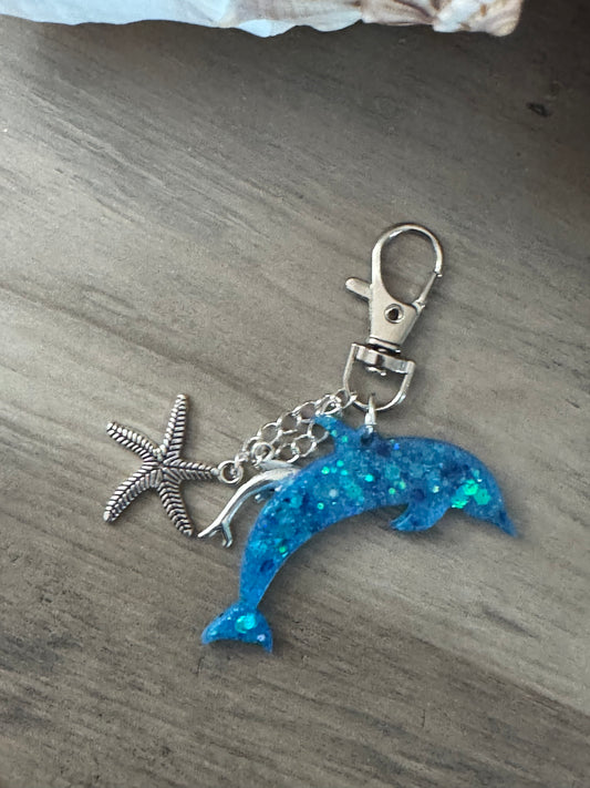 Blue Dolphin Purse/Bag Charms
